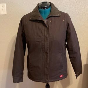 Dickies Work women’s brown lined coat jacket size Medium